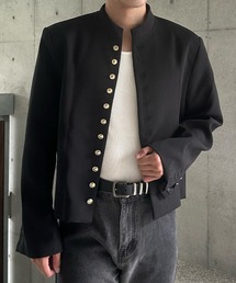 シャツ テーラードジャケット スタンドカラー」に該当するレディースの