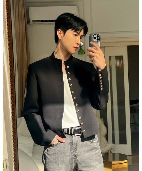 Otte（オッテ）の「スタンドカラージャケット（テーラードジャケット・メンズ・ブラック・MEDIUM/LARGE/X-LARGE）」の19枚目の写真