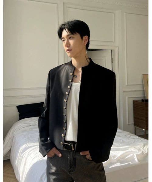 Otte（オッテ）の「スタンドカラージャケット（テーラードジャケット・メンズ・ブラック・MEDIUM/LARGE/X-LARGE）」の12枚目の写真