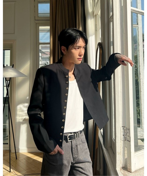 Otte（オッテ）の「スタンドカラージャケット（テーラードジャケット・メンズ・ブラック・MEDIUM/LARGE/X-LARGE）」の17枚目の写真