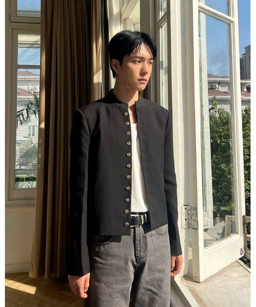 Otte（オッテ）の「スタンドカラージャケット（テーラードジャケット・メンズ・ブラック・MEDIUM/LARGE/X-LARGE）」の9枚目の写真