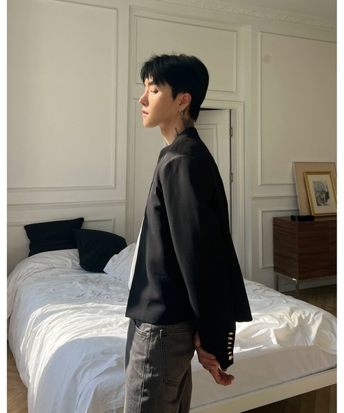 Otte（オッテ）の「スタンドカラージャケット（テーラードジャケット・メンズ・ブラック・MEDIUM/LARGE/X-LARGE）」の11枚目の写真
