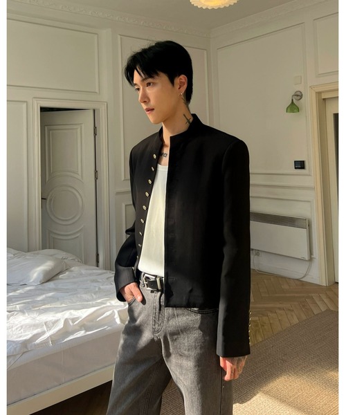 Otte（オッテ）の「スタンドカラージャケット（テーラードジャケット・メンズ・ブラック・MEDIUM/LARGE/X-LARGE）」の3枚目の写真