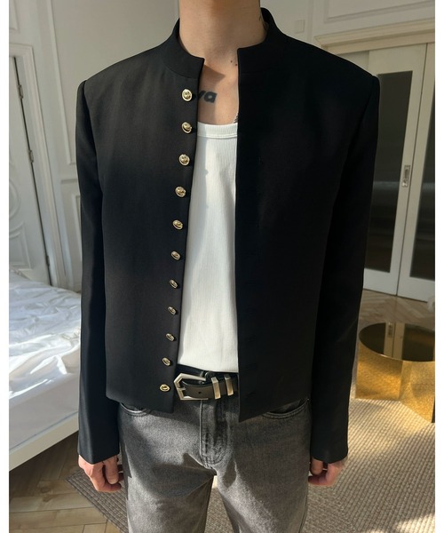 Otte（オッテ）の「スタンドカラージャケット（テーラードジャケット・メンズ・ブラック・MEDIUM/LARGE/X-LARGE）」の2枚目の写真