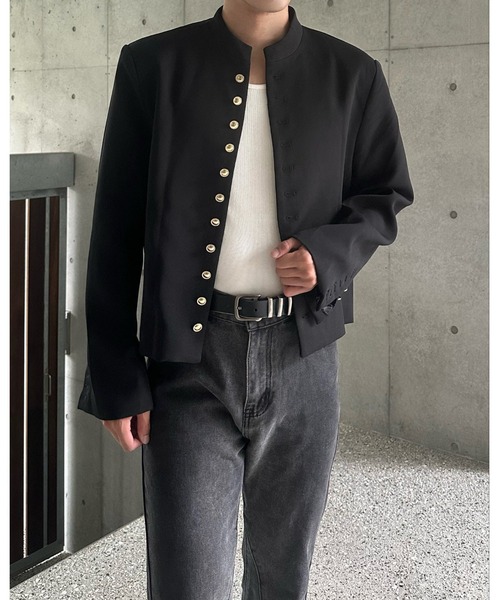 Otte（オッテ）の「スタンドカラージャケット（テーラードジャケット・メンズ・ブラック・MEDIUM/LARGE/X-LARGE）」の8枚目の写真