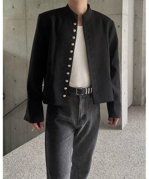 Otte（オッテ）の「スタンドカラージャケット（テーラードジャケット・メンズ・ブラック・MEDIUM/LARGE/X-LARGE）」の10枚目の写真