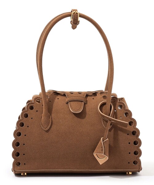 MARY AL TERNA(メアリオルターナ)の「MARY AL TERNA ENSOU ミニバッグ(ハンドバッグ・レディース・ホワイト/ダークブラウン・FREE)」の6枚目の写真