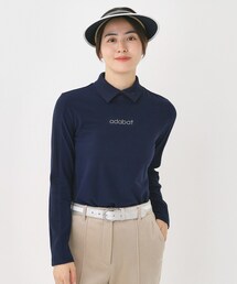 adabat（アダバット）の「【吸湿発熱】サーモスムーススプリットネックプルオーバー（Tシャツ/カットソー）」