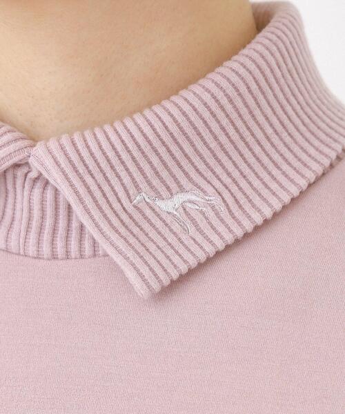 adabat(アダバット)の「【吸湿発熱/ストレッチ/エコ】サーモスムーススプリットネックプルオーバー(Tシャツ/カットソー・レディース・ブルー系その他/ピンク/ライトグレー系9/ホワイト・42/40/38/36)」の16枚目の写真
