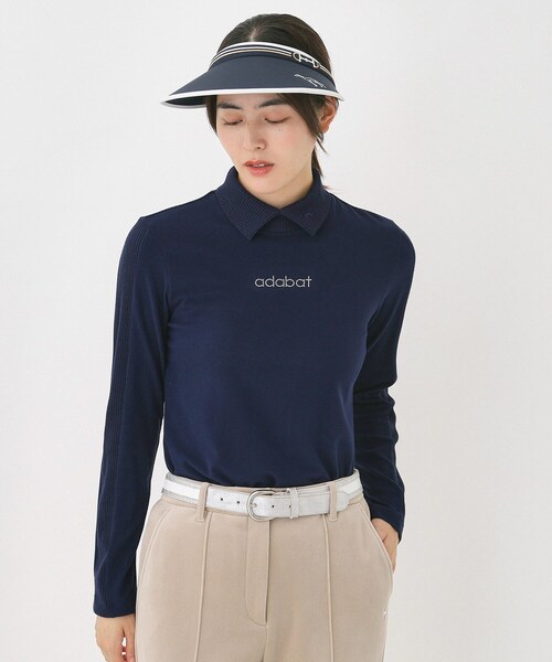adabat(アダバット)の「【吸湿発熱/ストレッチ/エコ】サーモスムーススプリットネックプルオーバー(Tシャツ/カットソー・レディース・ブルー系その他/ピンク/ライトグレー系9/ホワイト・42/40/38/36)」の18枚目の写真