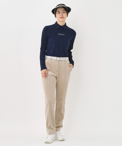 adabat(アダバット)の「【吸湿発熱/ストレッチ/エコ】サーモスムーススプリットネックプルオーバー(Tシャツ/カットソー・レディース・ブルー系その他/ピンク/ライトグレー系9/ホワイト・42/40/38/36)」の19枚目の写真