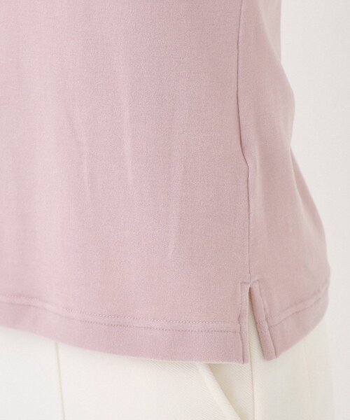 adabat(アダバット)の「【吸湿発熱/ストレッチ/エコ】サーモスムーススプリットネックプルオーバー(Tシャツ/カットソー・レディース・ブルー系その他/ピンク/ライトグレー系9/ホワイト・42/40/38/36)」の7枚目の写真
