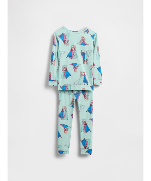GAP（ギャップ）の「Gap × ディズニー オーガニック ブラッシュドコットン パジャマセット (幼児・ベビー) アナと雪の女王（ルームウェア/パジャマ・キッズ・ライトグリーン・80ｃｍ/90cm/95cm/110cm/105cm/100cm）」の2枚目の写真