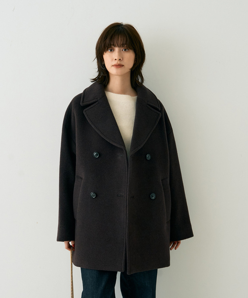 Rouge vif（ルージュヴィフ）の「【TICCA/ティッカ】ピーコート（ピーコート・レディース・ネイビー/ブラウン・フリー）」の4枚目の写真