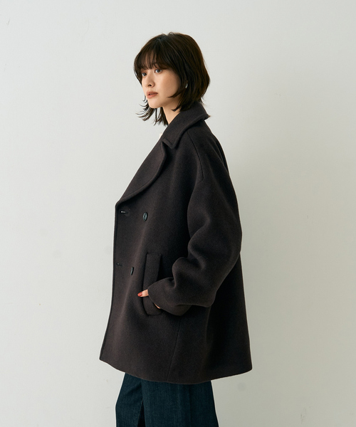 Rouge vif（ルージュヴィフ）の「【TICCA/ティッカ】ピーコート（ピーコート・レディース・ネイビー/ブラウン・フリー）」の6枚目の写真