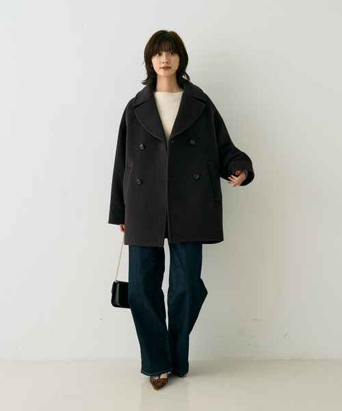 Rouge vif（ルージュヴィフ）の「【TICCA/ティッカ】ピーコート（ピーコート・レディース・ネイビー/ブラウン・フリー）」の14枚目の写真