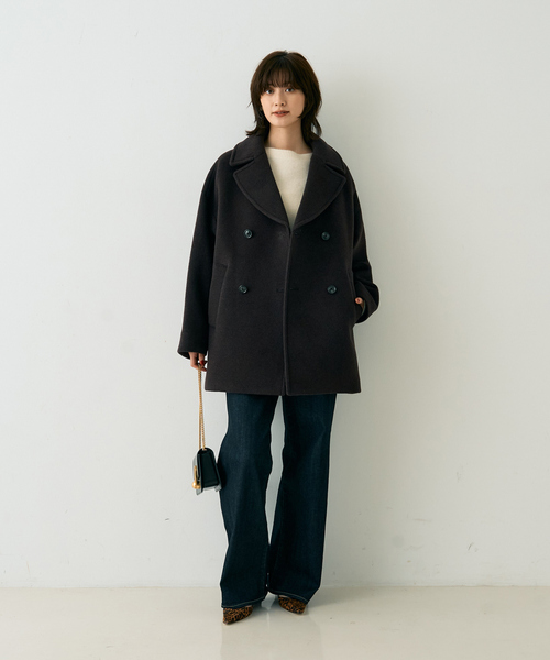 Rouge vif（ルージュヴィフ）の「【TICCA/ティッカ】ピーコート（ピーコート・レディース・ネイビー/ブラウン・フリー）」の15枚目の写真