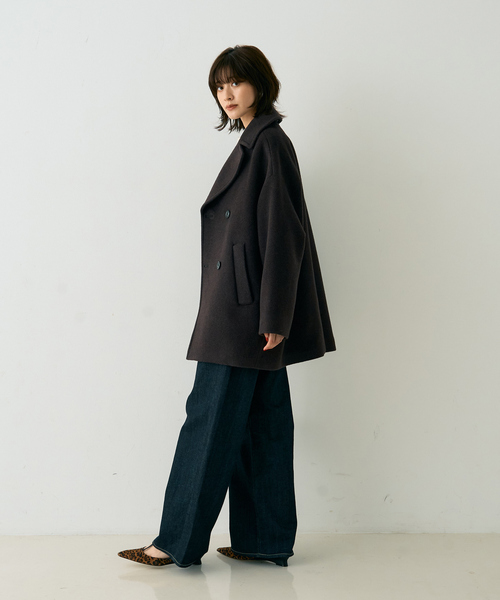 Rouge vif（ルージュヴィフ）の「【TICCA/ティッカ】ピーコート（ピーコート・レディース・ネイビー/ブラウン・フリー）」の17枚目の写真