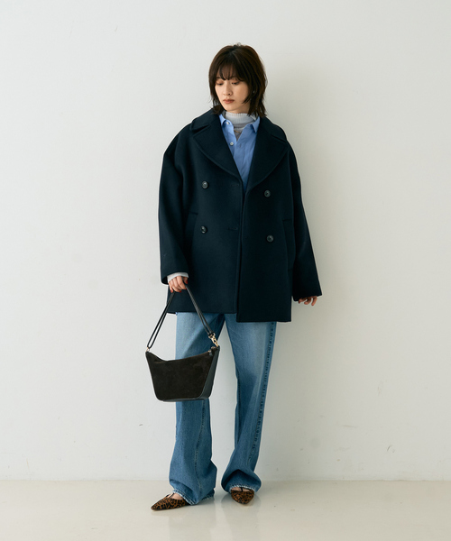 Rouge vif（ルージュヴィフ）の「【TICCA/ティッカ】ピーコート（ピーコート・レディース・ネイビー/ブラウン・フリー）」の18枚目の写真