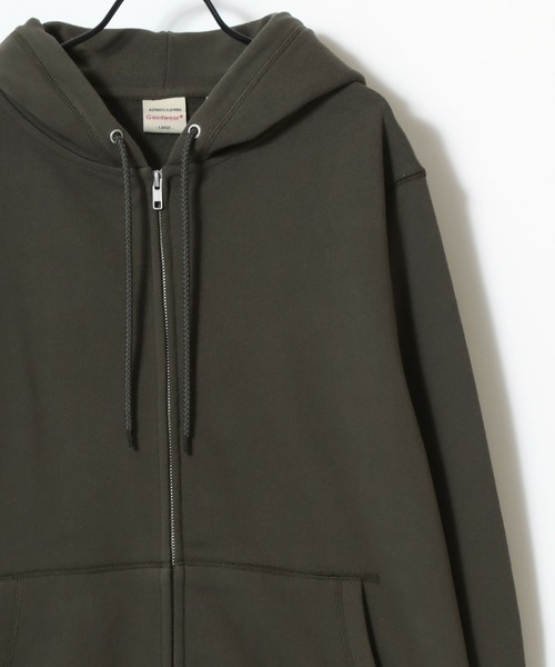 Goodwear(グッドウェア)の「Goodwear/グッドウェア 裏毛 USAコットン 無地 スウェット ジップアップパーカー/フーディー/レディース メンズ(パーカー・メンズ・ネイビー/グレー/チャコール/カーキ/ブラック・L/XL/M)」の8枚目の写真