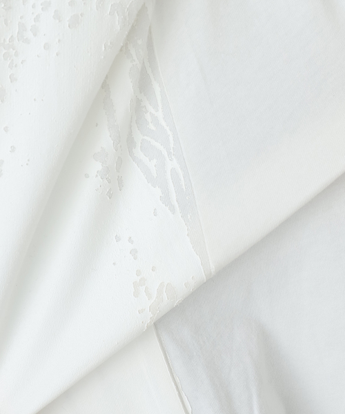 TAAKK(ターク)の「TAAKK RUFFLE PRINT T-SHIRTS TA825AW-JR092:Tシャツ(Tシャツ/カットソー・レディース・ブラック/ホワイト・MEDIUM)」の17枚目の写真