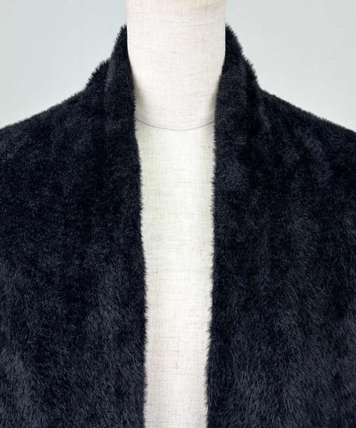 PICCIN（ピッチン）の「シャギーニットカーディガン（カーディガン/ボレロ・レディース・ブラック/ライトグレー/モカ・M）」の20枚目の写真