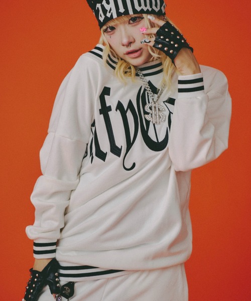GALFY（ガルフィー）の「【GALFY】GAL スポオフショルミニワンピ / 【ガルフィー】オフショルダースウェットミニワンピース（ワンピース・レディース・杢グレー/ブラック/ホワイト・ONE SIZE）」の10枚目の写真