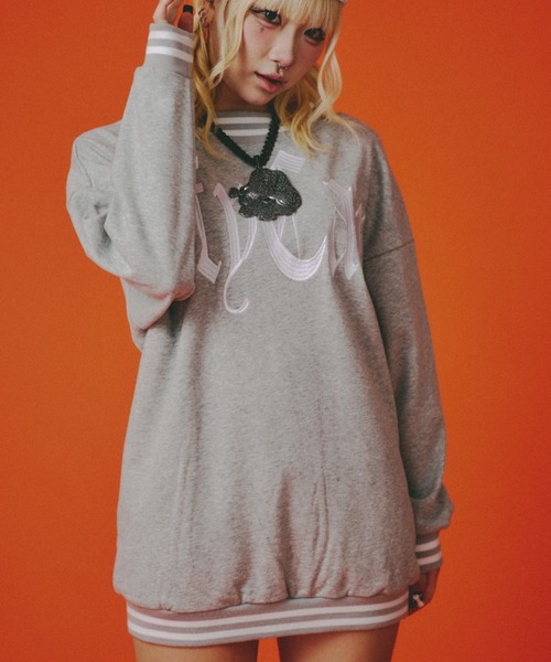 GALFY（ガルフィー）の「【GALFY】GAL スポオフショルミニワンピ / 【ガルフィー】オフショルダースウェットミニワンピース（ワンピース・レディース・杢グレー/ブラック/ホワイト・ONE SIZE）」の20枚目の写真