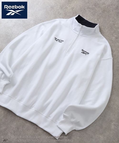 Reebok(リーボック)の「【Reebok/リーボック】裏起毛 ハーフジッププルオーバー スウェット(スウェット・メンズ・ネイビー/ホワイト/ブラック/アッシュグレー・M/L/LL)」の17枚目の写真