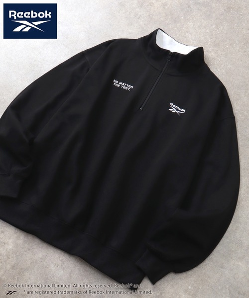 Reebok(リーボック)の「【Reebok/リーボック】裏起毛 ハーフジッププルオーバー スウェット(スウェット・メンズ・ネイビー/ホワイト/ブラック/アッシュグレー・M/L/LL)」の18枚目の写真