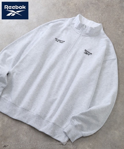 Reebok(リーボック)の「【Reebok/リーボック】裏起毛 ハーフジッププルオーバー スウェット(スウェット・メンズ・ネイビー/ホワイト/ブラック/アッシュグレー・M/L/LL)」の19枚目の写真