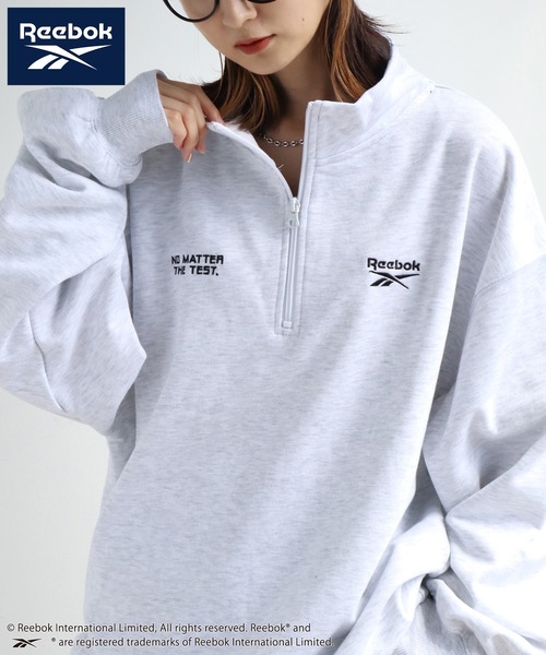 Reebok(リーボック)の「【Reebok/リーボック】裏起毛 ハーフジッププルオーバー スウェット(スウェット・メンズ・ネイビー/ホワイト/ブラック/アッシュグレー・M/L/LL)」の13枚目の写真