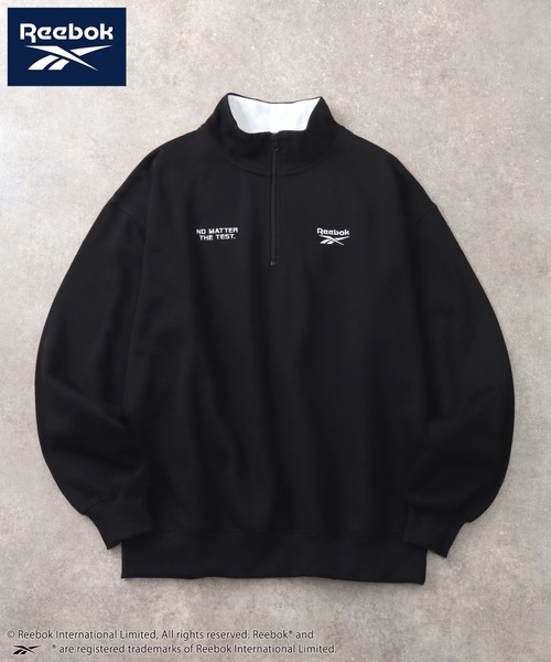 Reebok(リーボック)の「【Reebok/リーボック】裏起毛 ハーフジッププルオーバー スウェット(スウェット・メンズ・ネイビー/ホワイト/ブラック/アッシュグレー・M/L/LL)」の7枚目の写真