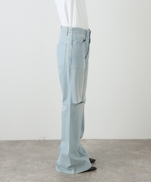 セール】TANAKA FLARE JEAN TROUSERS ST-107-25-IC：デニムパンツ