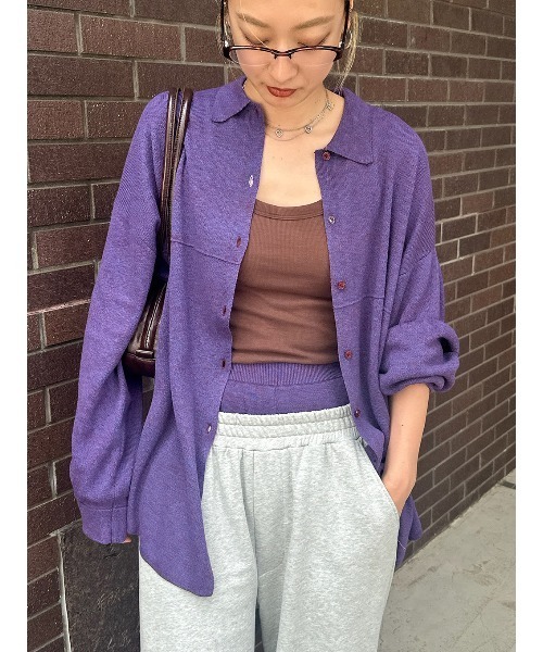 セール】KNIT OVER SHIRT（シャツ/ブラウス）｜ELCHELE（エルチェレ