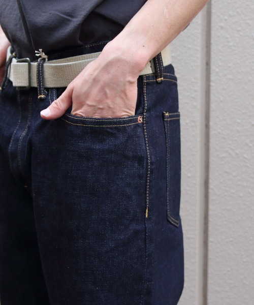 Sanca(サンカ)の「Sanca/サンカ デニム5Pテーパード フィット 15.5oz DENIM 5P TAPERED FIT(デニムパンツ・メンズ・インディゴブルー・1/2/3)」の2枚目の写真
