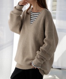 新品　epa モヘアVネックニット　ブラック　エパ Vネック厚手ニット | Mr.Creape