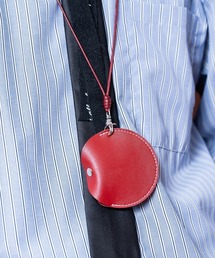 an meets zakka（アンミツザッカ）の「an meets zakka サークルデザイン合成皮革ネックレスイヤホンケース（キーケース/キーアクセサリー）」