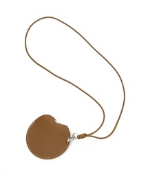 an meets zakka（アンミツザッカ）の「an meets zakka サークルデザイン合成皮革ネックレスイヤホンケース（キーケース/キーアクセサリー）」