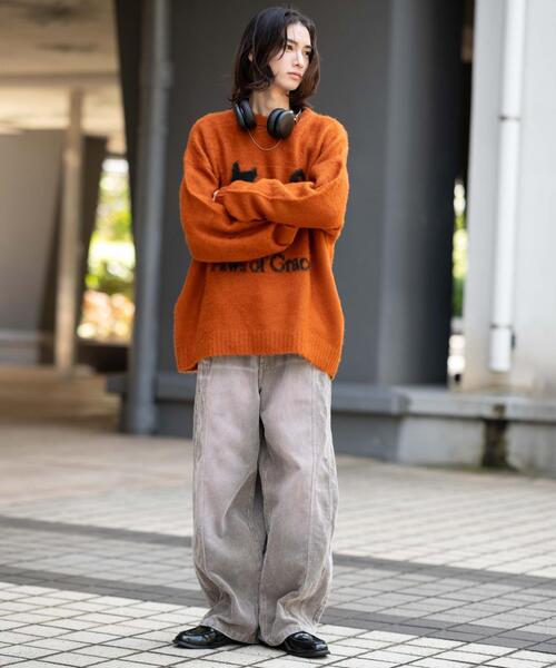 WEGO（ウィゴー）の「WEGO/【25年秋冬新作】イージー3Dバレルレッグコーデュロイパンツ（その他パンツ・メンズ・ブラウン/ダークブラウン/ブラック系その他・MEDIUM/LARGE）」の6枚目の写真