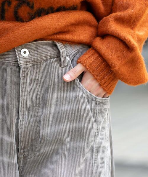 WEGO（ウィゴー）の「WEGO/【25年秋冬新作】イージー3Dバレルレッグコーデュロイパンツ（その他パンツ・メンズ・ブラウン/ダークブラウン/ブラック系その他・MEDIUM/LARGE）」の7枚目の写真