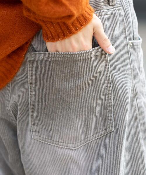 WEGO（ウィゴー）の「WEGO/【25年秋冬新作】イージー3Dバレルレッグコーデュロイパンツ（その他パンツ・メンズ・ブラウン/ダークブラウン/ブラック系その他・MEDIUM/LARGE）」の9枚目の写真