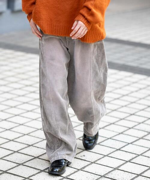 WEGO（ウィゴー）の「WEGO/【25年秋冬新作】イージー3Dバレルレッグコーデュロイパンツ（その他パンツ・メンズ・ブラウン/ダークブラウン/ブラック系その他・MEDIUM/LARGE）」の21枚目の写真