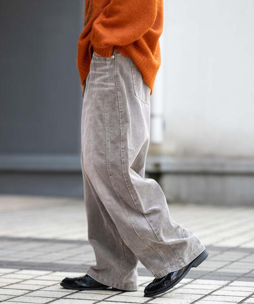 WEGO（ウィゴー）の「WEGO/【25年秋冬新作】イージー3Dバレルレッグコーデュロイパンツ（その他パンツ・メンズ・ブラウン/ダークブラウン/ブラック系その他・MEDIUM/LARGE）」の22枚目の写真