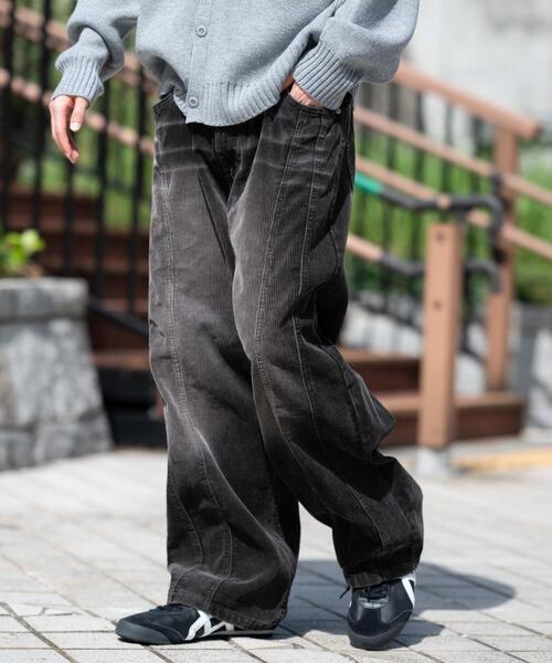 WEGO（ウィゴー）の「WEGO/【25年秋冬新作】イージー3Dバレルレッグコーデュロイパンツ（その他パンツ・メンズ・ブラウン/ダークブラウン/ブラック系その他・MEDIUM/LARGE）」の11枚目の写真