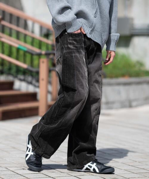 WEGO（ウィゴー）の「WEGO/【25年秋冬新作】イージー3Dバレルレッグコーデュロイパンツ（その他パンツ・メンズ・ブラウン/ダークブラウン/ブラック系その他・MEDIUM/LARGE）」の12枚目の写真