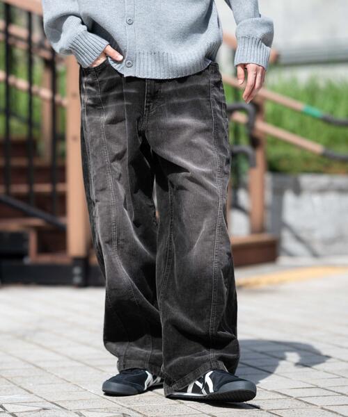 WEGO（ウィゴー）の「WEGO/【25年秋冬新作】イージー3Dバレルレッグコーデュロイパンツ（その他パンツ・メンズ・ブラウン/ダークブラウン/ブラック系その他・MEDIUM/LARGE）」の14枚目の写真