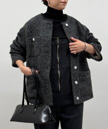 ラウンジドレス ツイードジャケット ツイードノーカラージャケット LOUNGEDRESS（ラウンジドレス）の「ツイードジャケット（ノー