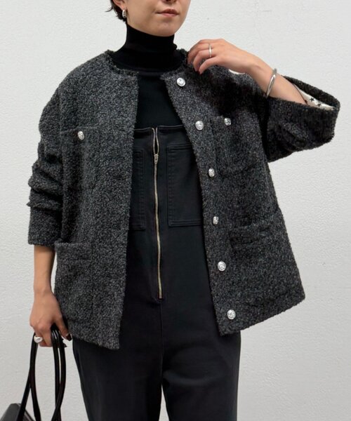 20周年限定】ツイードジャケット（ノーカラージャケット