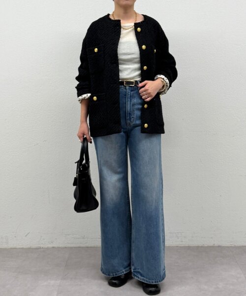 Loungedress ツイードジャケット】 20周年限定】ツイードジャケット（ノーカラージャケット